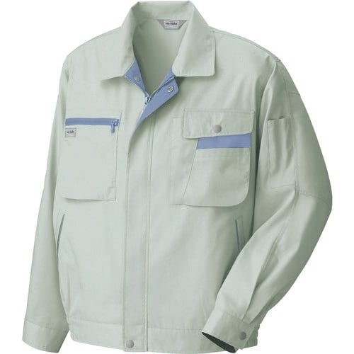 アイトス 長袖サマーブルゾン アースグレー×ミスト