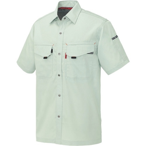 アイトス 半袖シャツ(男女兼用) アースグリーン