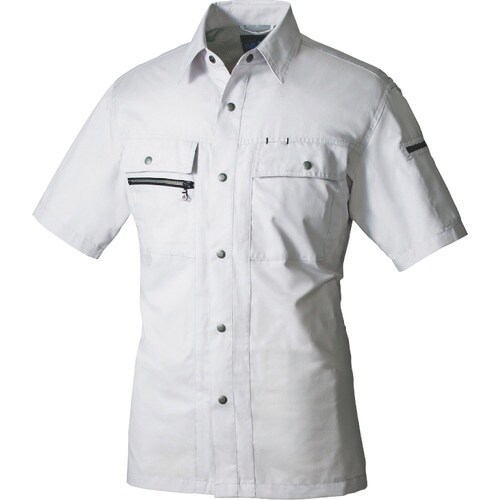 アイトス 半袖シャツ シルバーグレー LL