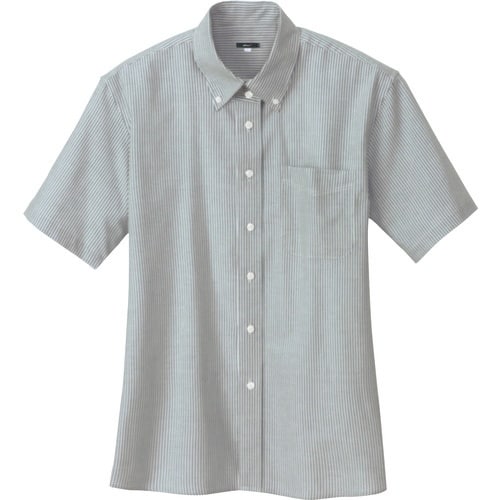 アイトス レディース半袖オックスボタンダウンシャツ