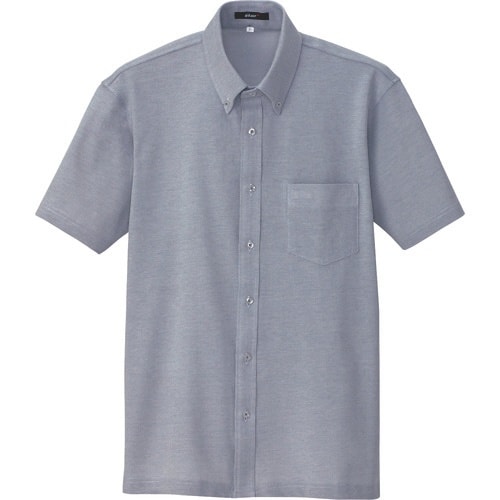 アイトス 半袖ニットボタンダウンシャツ(男女兼用)