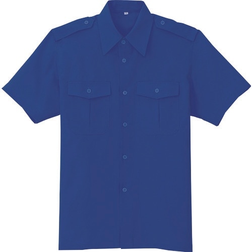 アイトス 半袖シャツ ライトネイビー M