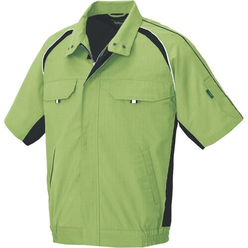 アイトス 半袖ブルゾン リーフグリーン 5L