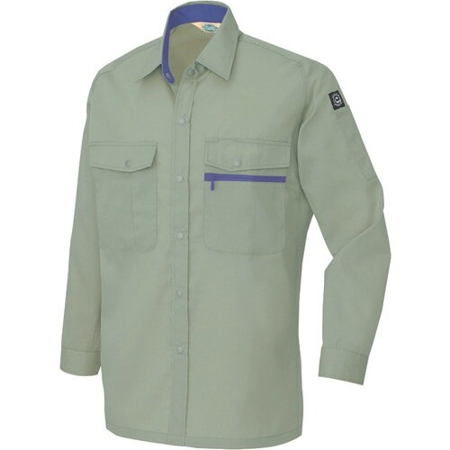 アイトス 長袖シャツ(男女兼用)(薄地) アースグ