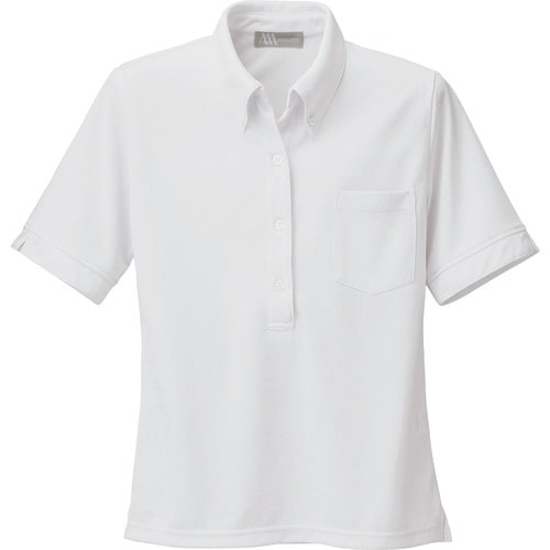 アイトス レディース半袖ニットボタンダウンシャツ