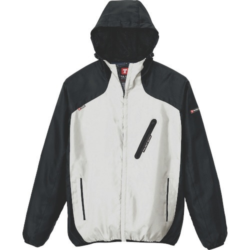 アイトス パーカーブルゾン(男女兼用) シルバー×