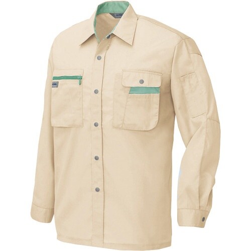 アイトス 長袖シャツ(男女兼用)(薄地) ライトベ