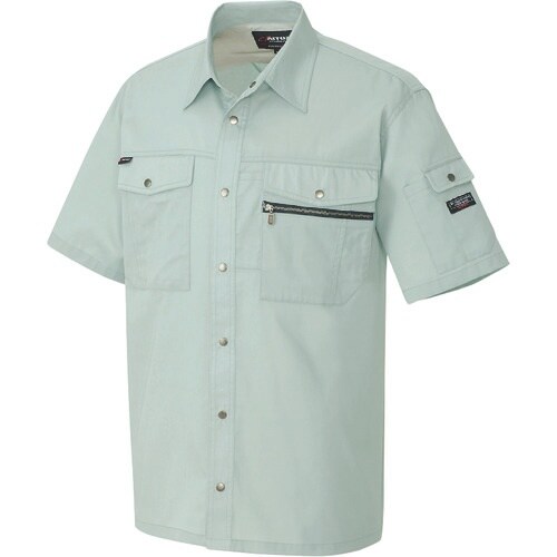 アイトス 半袖シャツ(男女兼用) アースグリーン