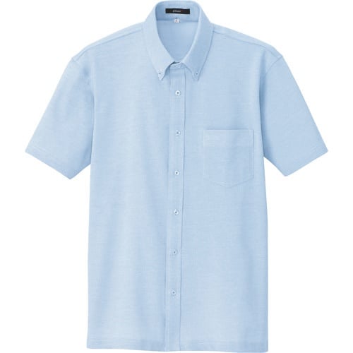 アイトス 半袖ニットボタンダウンシャツ(男女兼用)