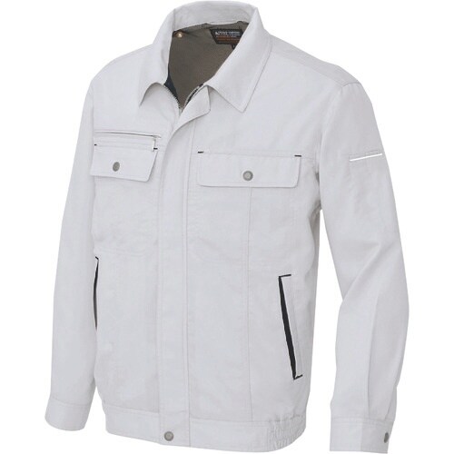 アイトス 長袖サマーブルゾン(男女兼用) シルバー