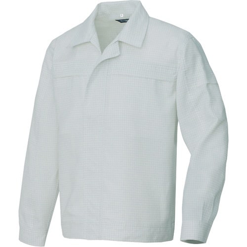 アイトス 長袖ブルゾン(男女兼用) シルバーグレー