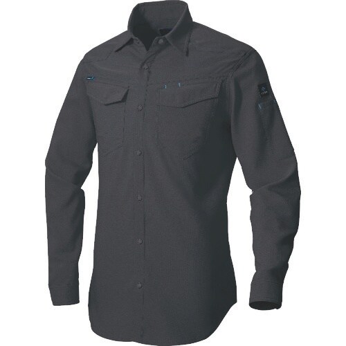 アイトス 長袖シャツ(男女兼用)(薄地) チャコー