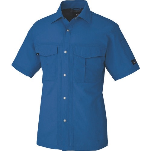 アイトス 半袖シャツ(男女兼用) ブルー M