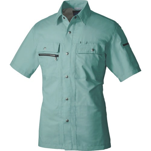 アイトス 半袖シャツ グリーン LL