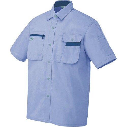 アイトス 半袖シャツ(男女兼用) ミストバイオレッ