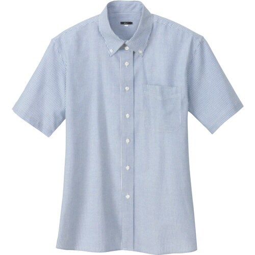 アイトス レディース半袖オックスボタンダウンシャツ