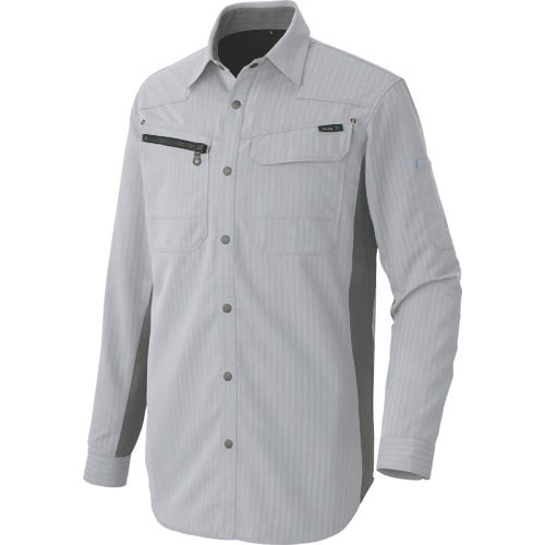 アイトス 長袖シャツ(薄地) シルバーグレー 5L