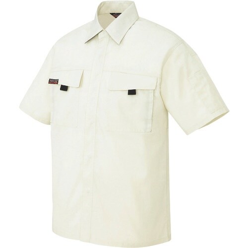 アイトス 半袖シャツ(男女兼用) アイボリー 3L