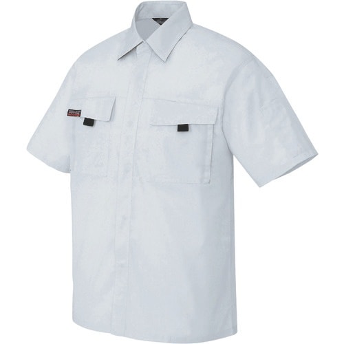 アイトス 半袖シャツ(男女兼用) シルバーグレー