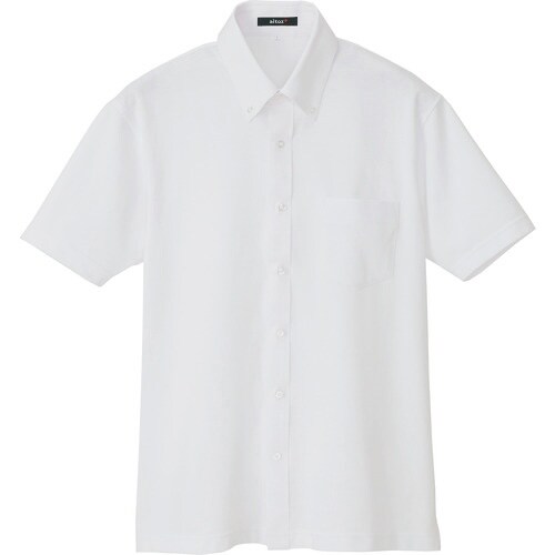 アイトス 半袖ニットボタンダウンシャツ(男女兼用)