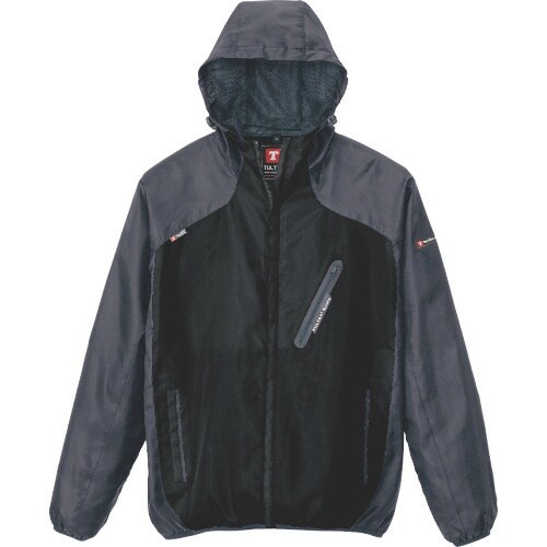 アイトス パーカーブルゾン(男女兼用) ブラック×