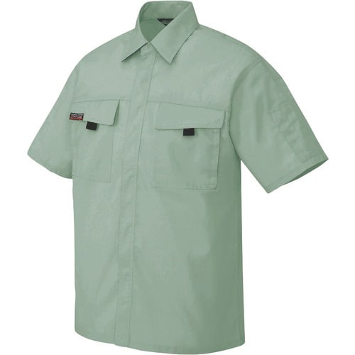 アイトス 半袖シャツ(男女兼用) アースグリーン