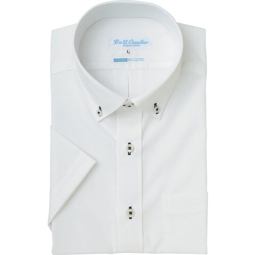 アイトス 半袖ボタンダウンシャツ ホワイト M