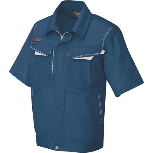 アイトス 半袖ブルゾン(男女兼用) フォレストネイ