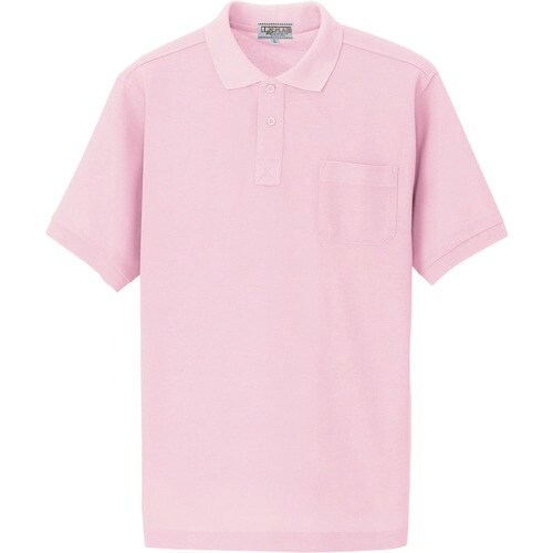 アイトス 半袖ポロシャツ(男女兼用) ピンク SS