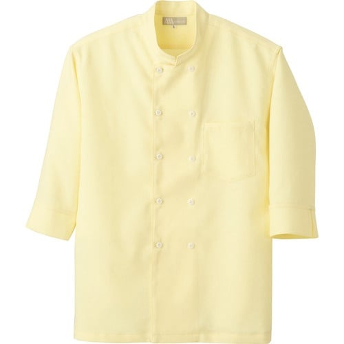アイトス コックシャツ(男女兼用) イエロー 6L