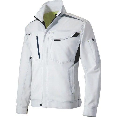 アイトス 長袖サマーブルゾン(男女兼用) シルバー