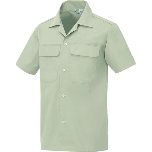 アイトス 半袖シャツ(男女兼用) アースグリーン