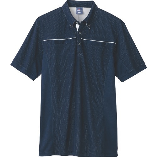 アイトス 半袖ポロシャツ(男女兼用) ネイビー S