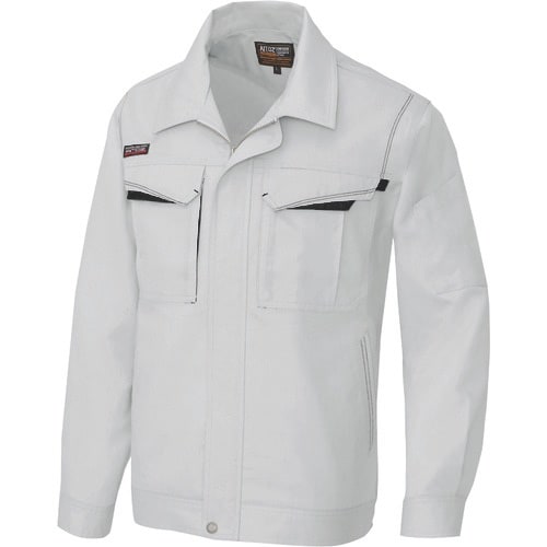 アイトス 長袖サマーブルゾン(男女兼用) シルバー