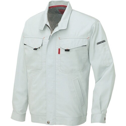 アイトス 長袖サマーブルゾン(男女兼用) シルバー