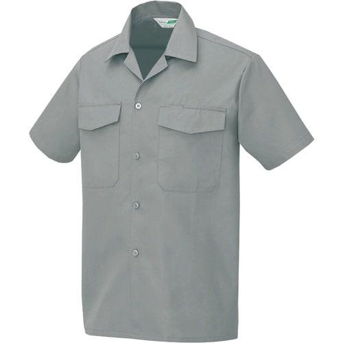 アイトス 7650半袖シャツ(男女兼用) グレー