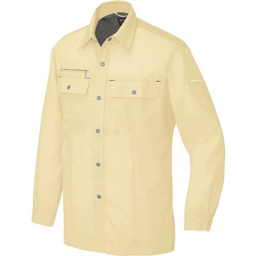 アイトス 長袖シャツ(男女兼用)(薄地) イエロー