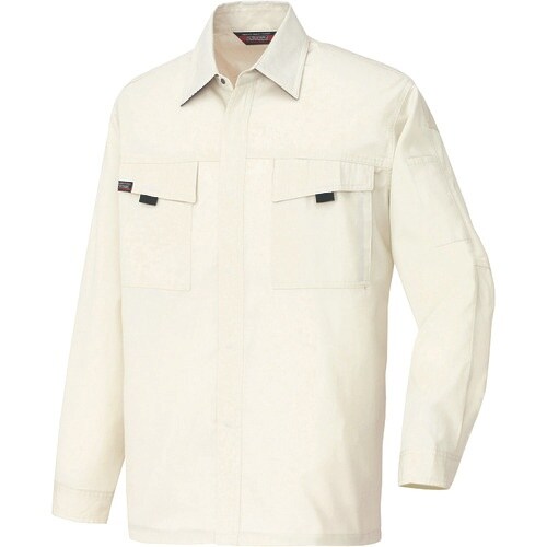 アイトス 長袖シャツ(男女兼用)(薄地) アイボリ