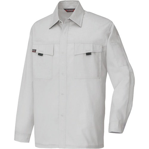 アイトス 長袖シャツ(男女兼用)(薄地) シルバー