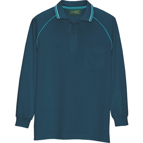 アイトス 制電長袖ポロシャツ(男女兼用) アイアン