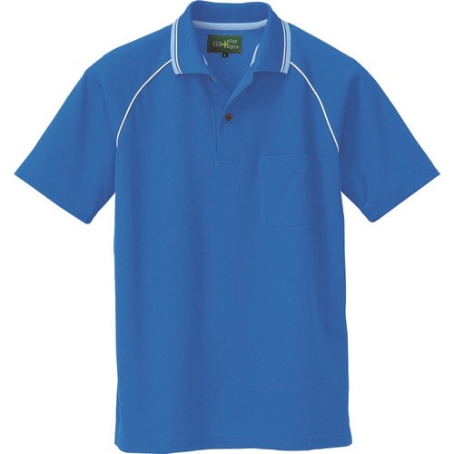 アイトス 制電半袖ポロシャツ(男女兼用) ブルー