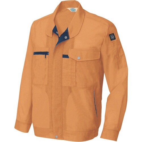 アイトス 長袖サマーブルゾン(男女兼用) オレンジ