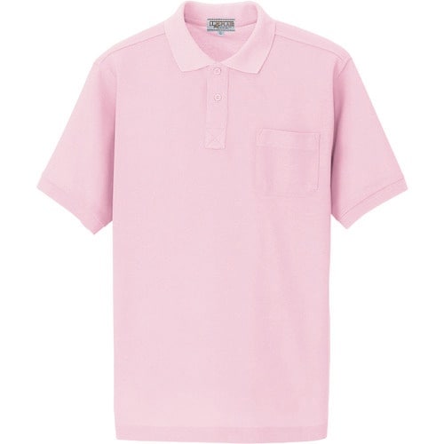 アイトス 半袖ポロシャツ(男女兼用) ピンク 3L