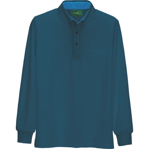 アイトス 制電長袖ポロシャツ(男女兼用) アイアン