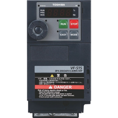 東芝 三相200V入力インバ−タ 適用モータ出力5