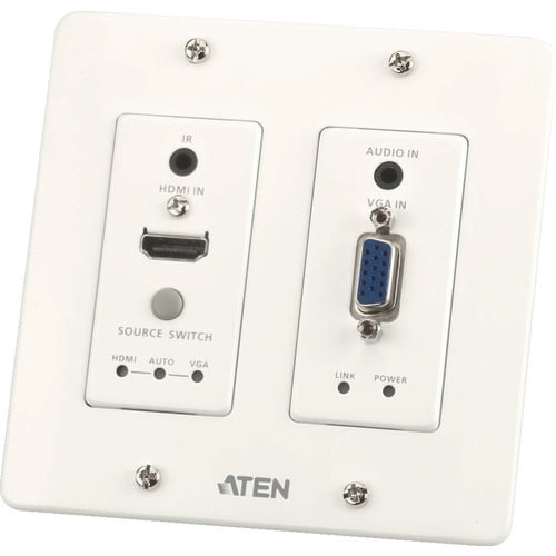ATEN ビデオ延長器/HDMI&VGA/壁埋込式