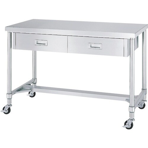 シンコー ステンレス(SUS304)作業台片面引出