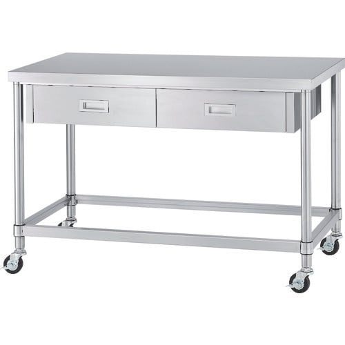 シンコー ステンレス(SUS304)作業台片面引出