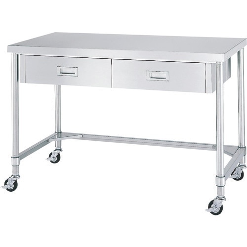 シンコー ステンレス(SUS304)作業台片面引出