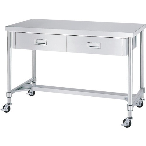シンコー ステンレス(SUS304)作業台片面引出